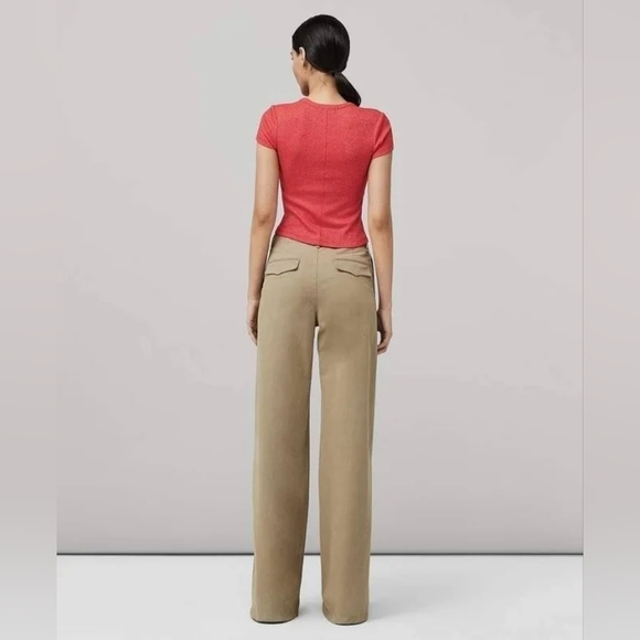 Rag & Bone The Knit Rib Scoop Neck Tee Rib T-Shirt - Picture 8 of 15